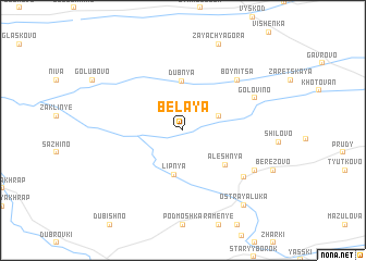 map of Belaya