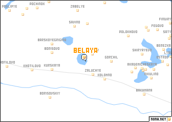 map of Belaya