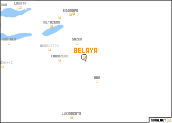 map of Belaya