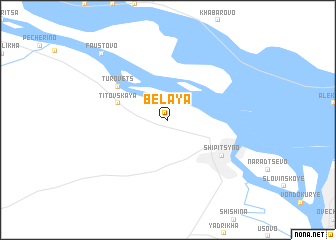 map of Belaya