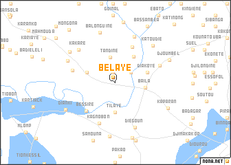 map of Bélaye