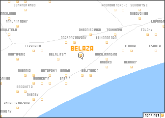 map of Belaza