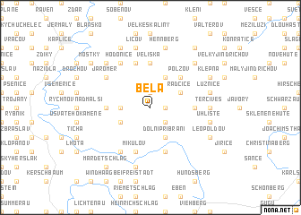 map of Bělá