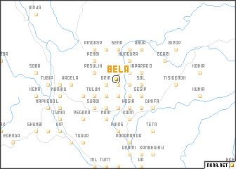 map of Bela