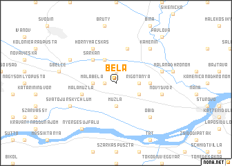 map of Belá