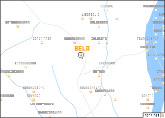 map of Béla