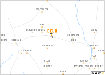 map of Béla