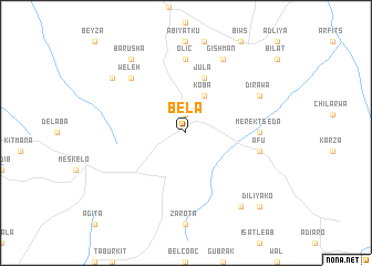 map of Bēla