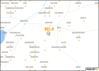 map of Bela