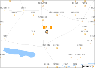 map of Bela