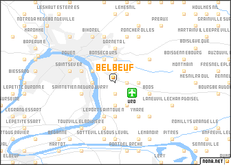 map of Belbeuf