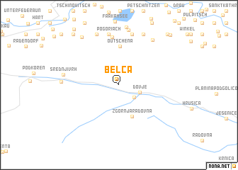 map of Belca