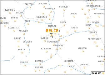 map of Belče