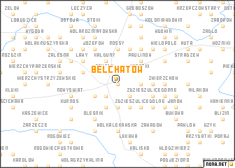 map of Bełchatów