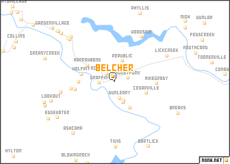 map of Belcher