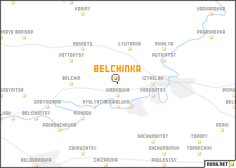 map of Belʼchinka
