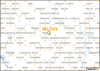 map of Bělčice