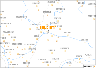 map of Belčišta