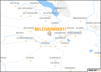 map of Belciug-Năneşti