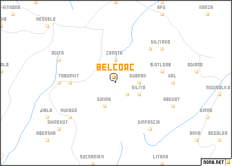 map of Belcoac