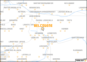 map of Belcodène