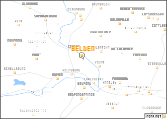 map of Belden