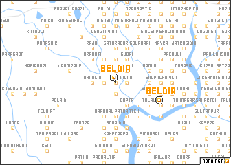 map of Beldia