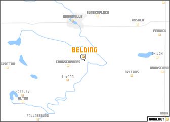 map of Belding