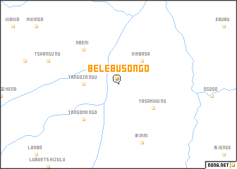 map of Belebusongo