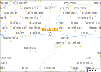 map of Belecke