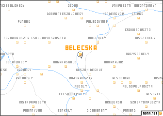 map of Belecska