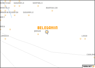 map of Beled Amiin