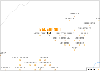 map of Beled Amiin