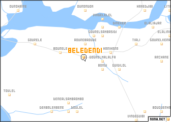 map of Bélédendi