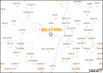 map of Belefanai