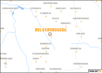 map of Bélékanbougou