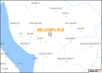 map of Béléko Flala