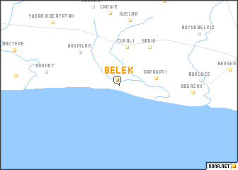 map of Belek