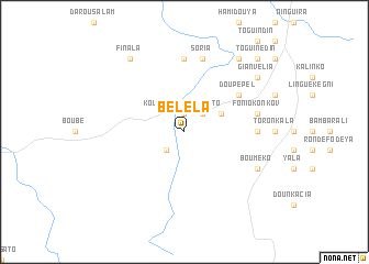 map of Belela