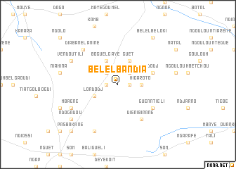 map of Bélel Bandia