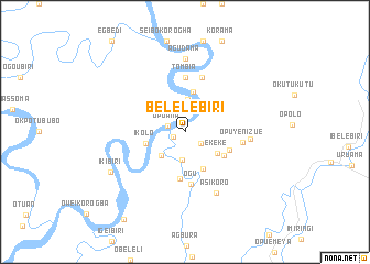 map of Belelebiri