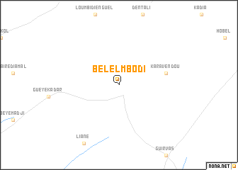 map of Bélel Mbodi