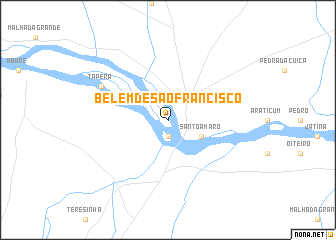 map of Belém de São Francisco