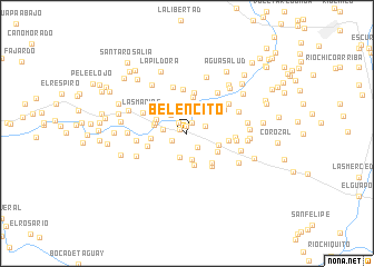 map of Belencito