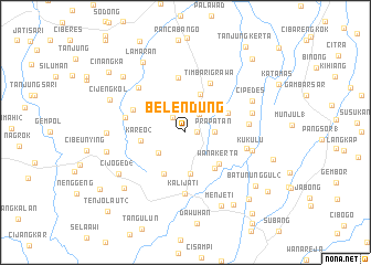 map of Belendung