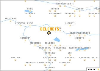 map of Belenets