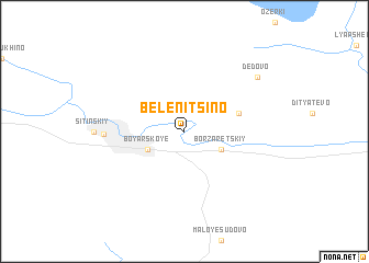 map of Belenitsino