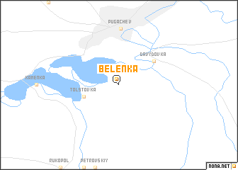 map of Belënka