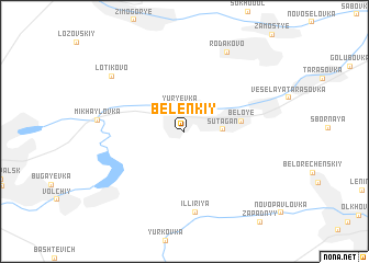 map of Belenʼkiy