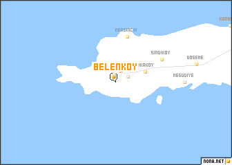 map of Belenköy